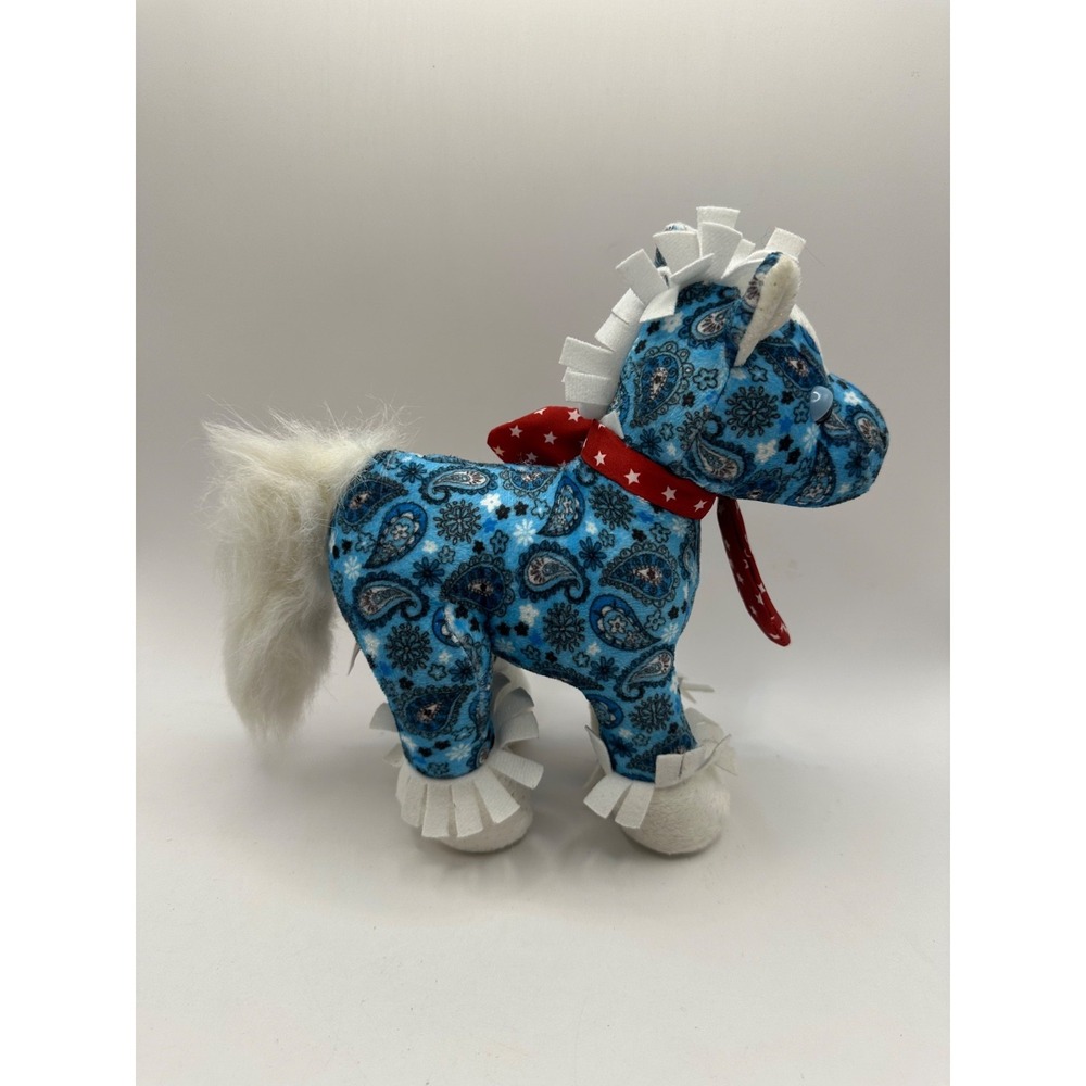 Webkinz Country Star Blue Paisley Rockerz Horse HM5111 Bandana NO CODE Ganz - Picture 4 of 11